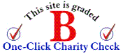 This site is graded B by One-Click Charity Check