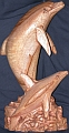 Wooden Dolphin Sculpture