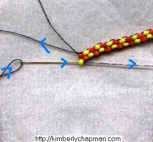 Brick Stitch 16 - Second Row and Increasing