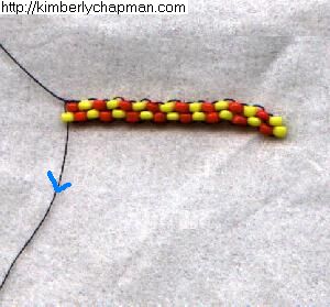 Brick Stitch 17 - Second Row and Increasing