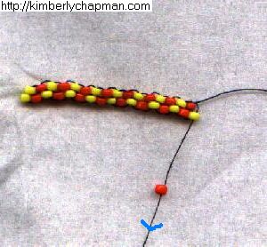 Brick Stitch 18 - Third Row and Decreasing