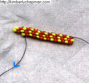 Brick Stitch 20 - Third Row and Decreasing