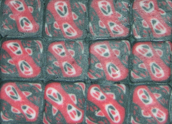 Alien Film Festival - Caned Floor - Red, White, and Black