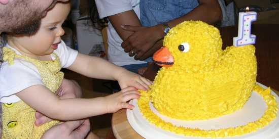 Duck Cake - Poked by Baby