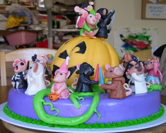 Halloween Cake - Left Side