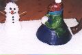 Kangaroo in Snow Cake - Full Side View