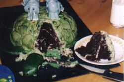Sliced Discworld Cake