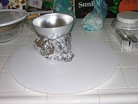 Making a fake stone base - 2