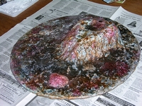 Making a fake stone base - 16