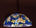 Tiffany Apple Blossom Lamp - Lit - 2