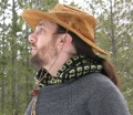 Binary Scarf - tucked in